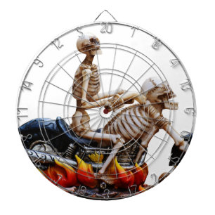 Cible De Fléchettes Skeleton Rider
