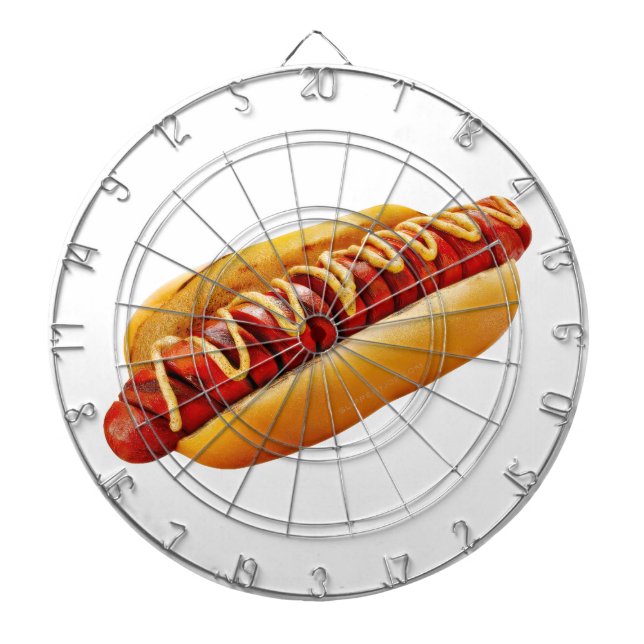 Cible De Fléchettes SlipperyJoe's hot dog niché doucement pain jaune v (Devant)