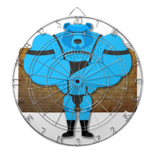 Cible De Fléchettes SlipperyJoe's musculaire bleu ours dessin animé st