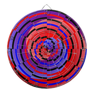 Cible De Fléchettes Spirale contre le rouge et le bleu par Kenneth Yon
