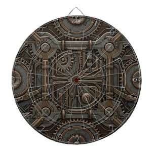 Cible de fléchettes Steampunk