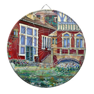 Cible De Fléchettes Suède, Paysage Traditionnel