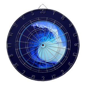 Cible De Fléchettes surf cool bleu vague