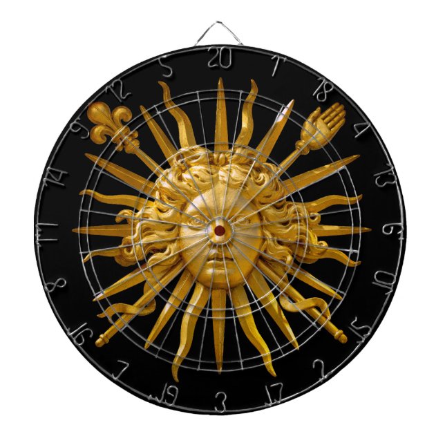 Cible De Fléchettes Symbole de Louis XIV le Roi Soleil (Devant)