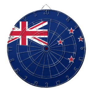 Cible De Fléchettes Tableau avec Drapeau de Nouvelle-Zélande