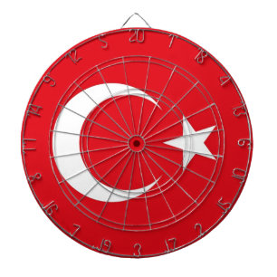 Cible De Fléchettes Tableau de bord avec Drapeau de Turquie