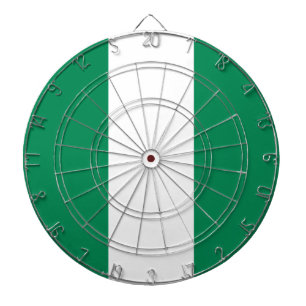 Cible De Fléchettes Tableau de bord avec drapeau du Nigeria