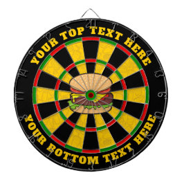 Cible De Fléchettes Tableau de bord Cheeseburger avec texte personnali