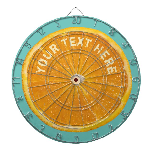 Cible De Fléchettes Tableau de bord de fruits orange (Devant)