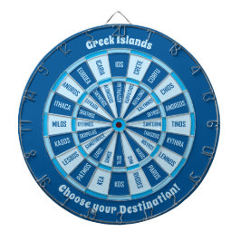 Cible De Fléchettes Tableau de bord des îles grecques