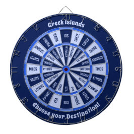 Cible De Fléchettes Tableau de bord des îles grecques