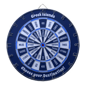 Cible De Fléchettes Tableau de bord des îles grecques