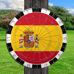Cible De Fléchettes Tableau de bord d'Espagne et drapeau espagnol / pl