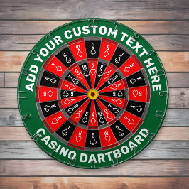 Cible De Fléchettes Tableau de bord du casino avec texte personnalisé