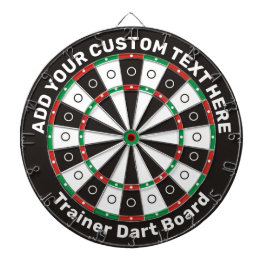 Cible De Fléchettes Tableau de bord du formateur avec texte personnali
