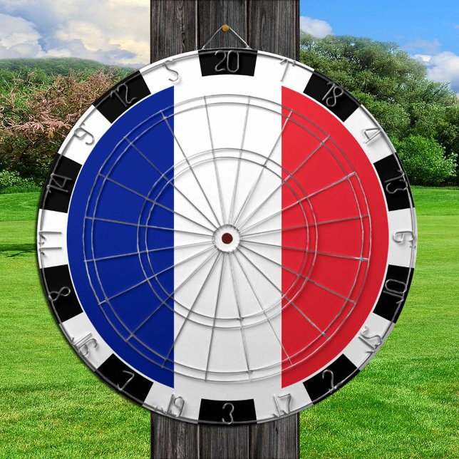 Cible De Fléchettes Tableau de bord France & Drapeau français / Jeu (Créateur téléchargé)