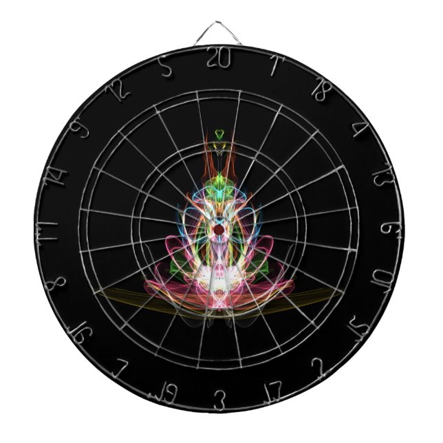 Cible De Fléchettes Tableau de bord futuriste avec lumières de néon (Devant)