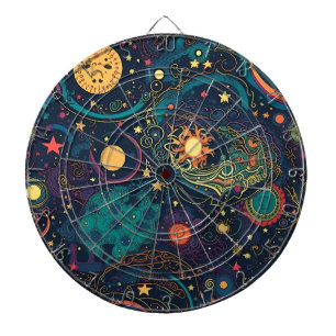 Cible De Fléchettes Tableau de bord Galaxy Art