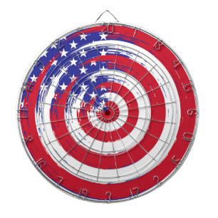 Cible De Fléchettes Tableau de bord patriotique