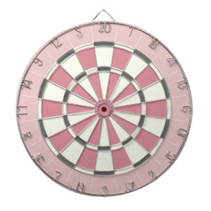 Cible De Fléchettes Tableau de bord rose et gris