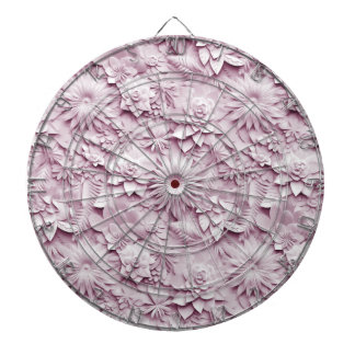 Cible De Fléchettes Tableau de bord rose floral