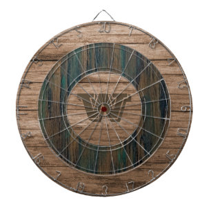 Cible De Fléchettes Tableau de fléchettes personnalisé en bois rustiqu
