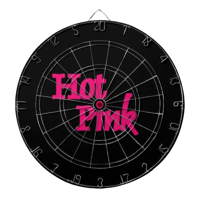 Cible De Fléchettes Tableau noir rose chaud (Devant)
