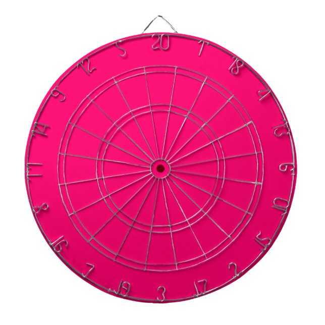 Cible De Fléchettes Tableau noir rose néon personnalisé - Unique et él (Devant)