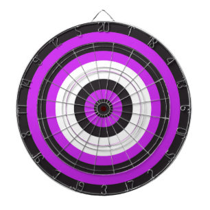 Cible De Fléchettes Tableau noir/violet