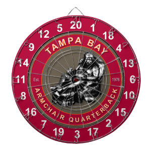 Cible De Fléchettes Tampa Bay Fauteuil Quarterback Football Darboard