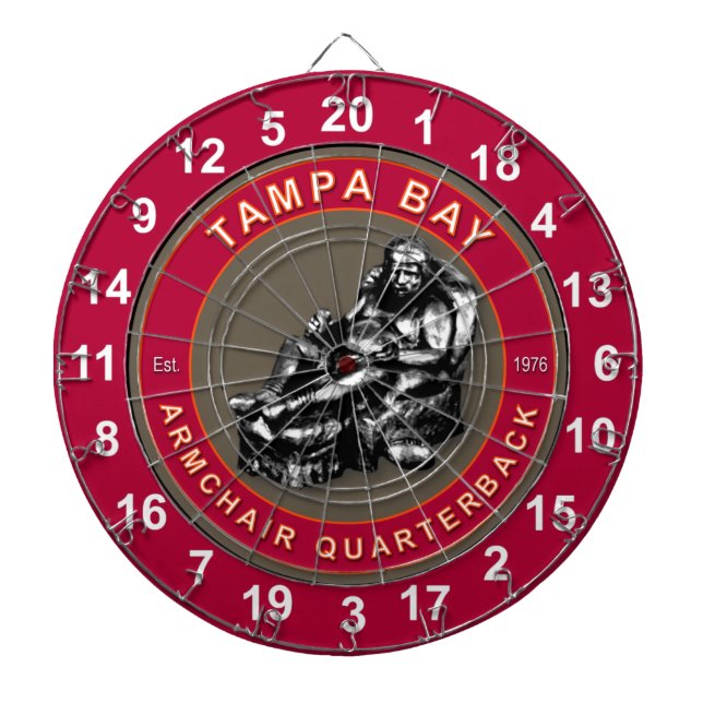 Cible De Fléchettes Tampa Bay Fauteuil Quarterback Football Darboard (Devant)