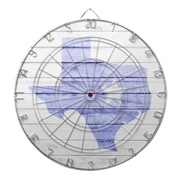 Cible De Fléchettes Texas State Faux Wood  (Devant)
