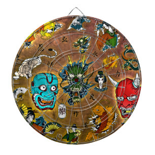 Cible De Fléchettes Thème japonais