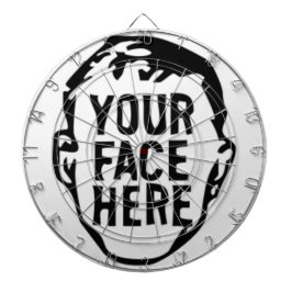 Cible De Fléchettes Ton visage ici Dartboard