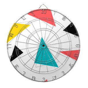 Cible De Fléchettes triangles Cool, uniques, à la mode, urbains coloré