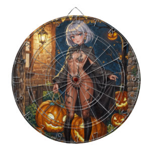 Cible De Fléchettes Trick or Treater, courageuse fille en costume d'Ha