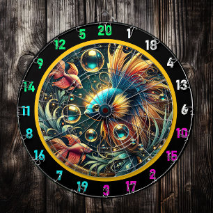 Cible De Fléchettes Tropical Elegance Betta Dartboard Design
