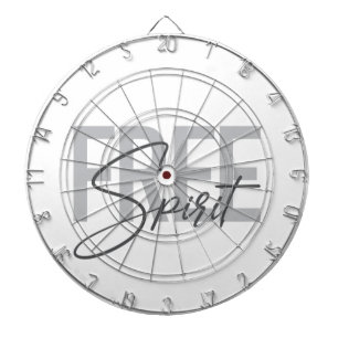 Cible De Fléchettes Typographie moderne, simple, cool de Free Spirit