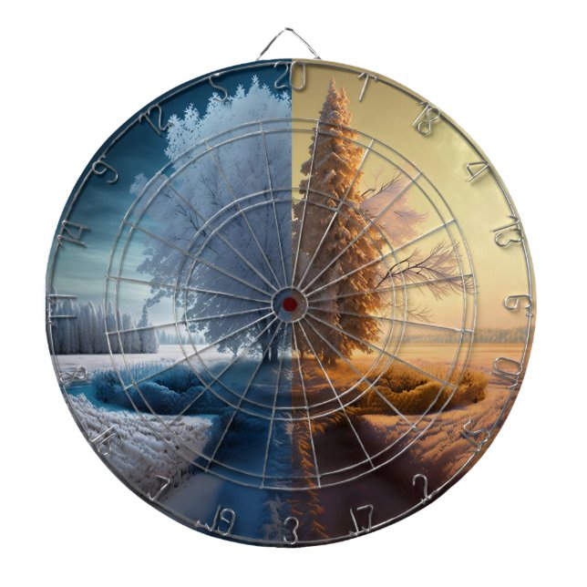 Cible De Fléchettes Un jour en hiver (Devant)