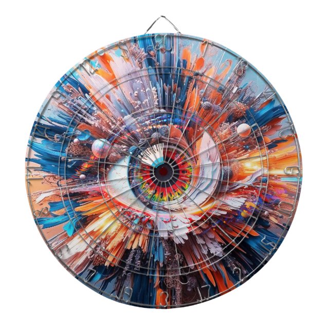 Cible De Fléchettes Un Monde De Merveilles Commence Par La Vision (Devant)