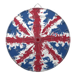 Cible De Fléchettes Union Jack Liquid Art