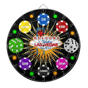 Cible De Fléchettes Vegas Casino Night Dartboard