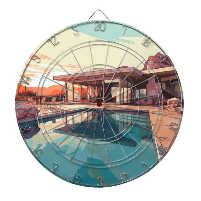 CIBLE DE FLÉCHETTES VIE DE DÉSERT #3 (Devant)