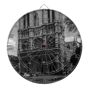 Cible De Fléchettes Vintage France Paris Cathédrale Notre-Dame