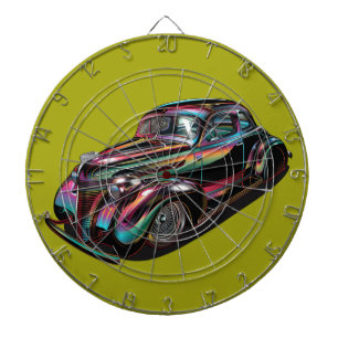 Cible De Fléchettes Voiture Muscle Classique