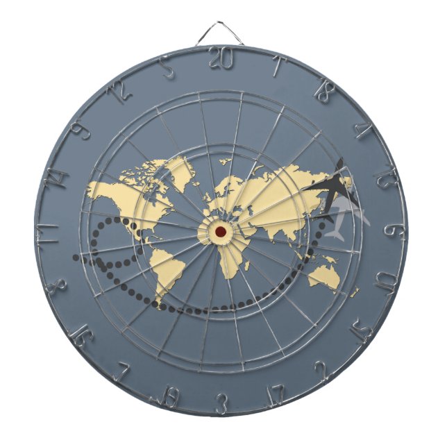 Cible De Fléchettes Voyageons l'illustration du monde (Devant)