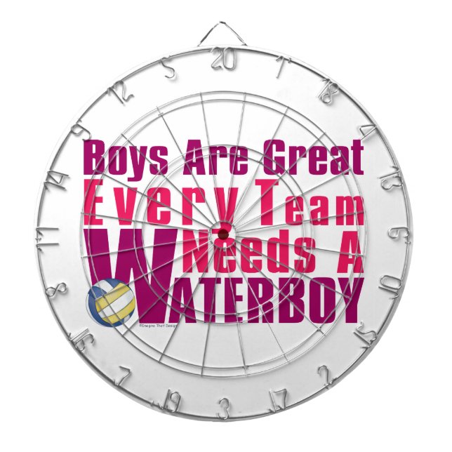 Cible De Fléchettes Waterboy Volleyball en rose (Devant)