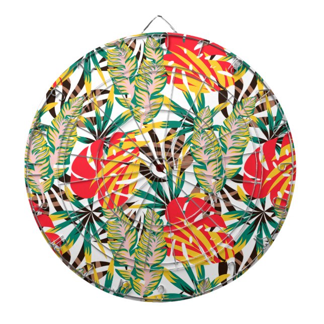 Cible De Fléchettes Wild Tropical Palm Leaves (Devant)