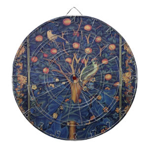 Cible De Fléchettes William Morris Woodpecker Tapestry Arts & Artisana