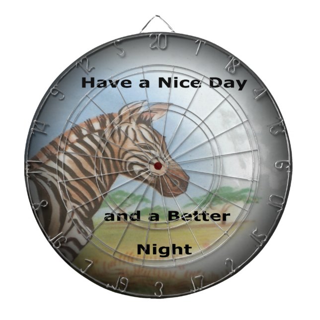 Cible De Fléchettes Zebra Portrait, Amboseli : L'Esprit du Savann (Devant)